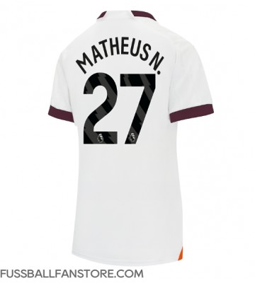 Manchester City Matheus Nunes #27 Replik Auswärtstrikot Damen 2023-24 Kurzarm